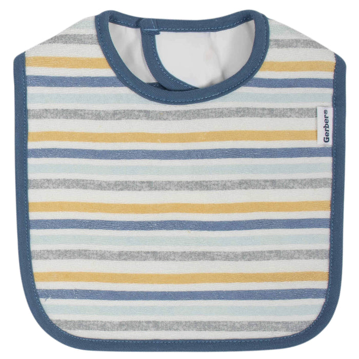 6-Piece Baby Boys Dino Terry Bibs & Burp Cloths Set-Gerber Childrenswear