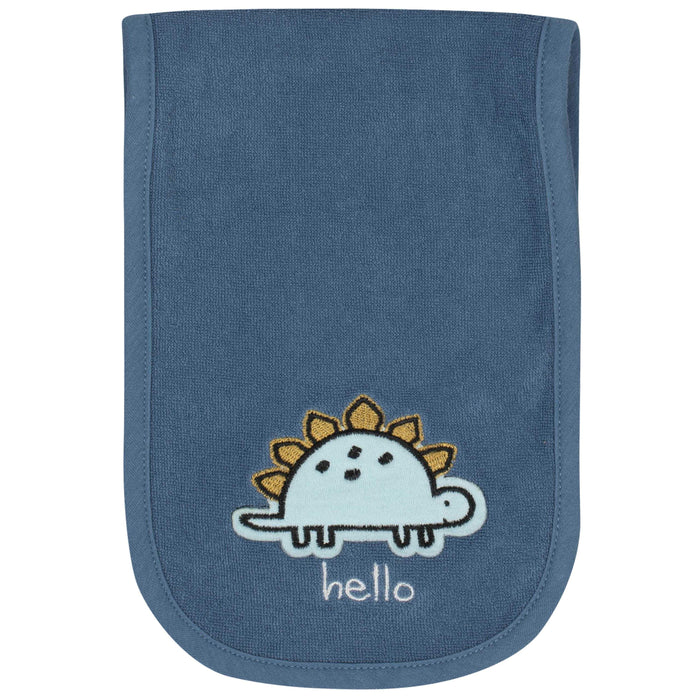 6-Piece Baby Boys Dino Terry Bibs & Burp Cloths Set-Gerber Childrenswear