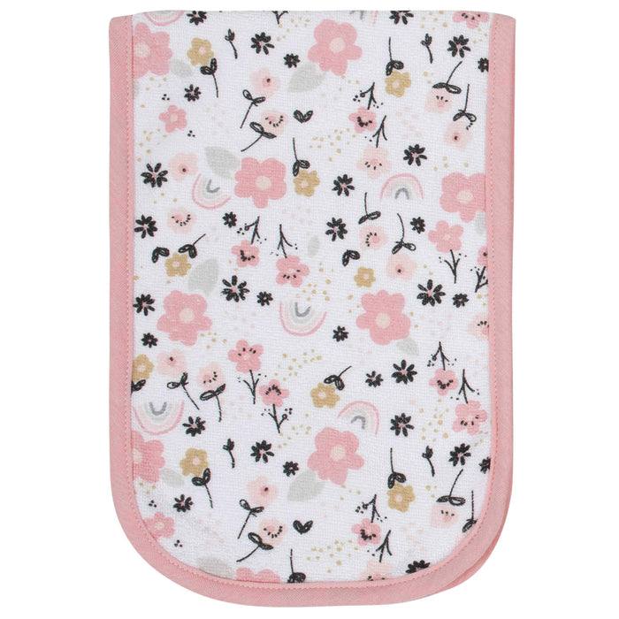 6-Piece Baby Girls Bear Terry Bibs & Burp Cloths Set-Gerber Childrenswear