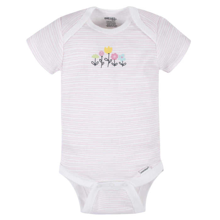 6-Piece Baby Girls Cat Onesies® Brand Bodysuit & Sleep N' Play Set-Gerber Childrenswear