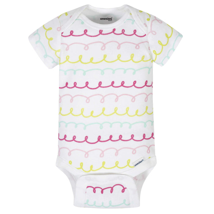 6-Piece Baby Girls Donut Onesies® Brand Bodysuits & Pants Set-Gerber Childrenswear