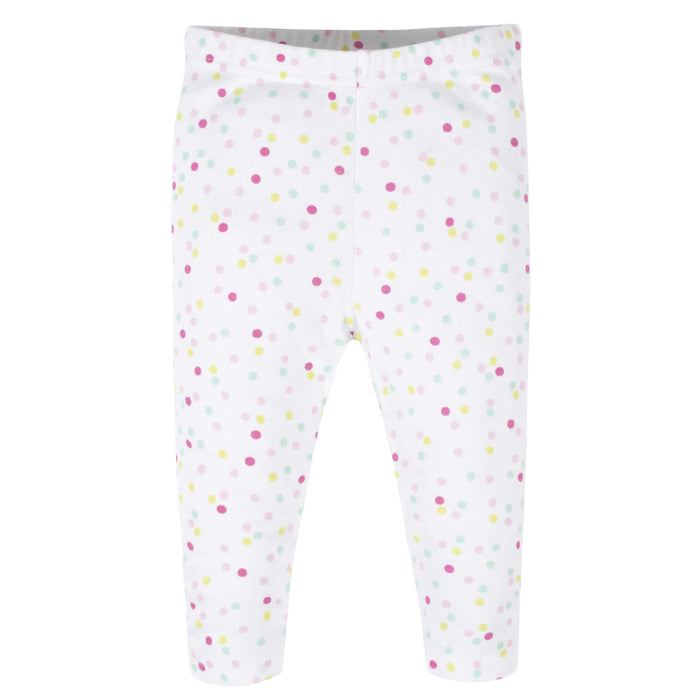 6-Piece Baby Girls Donut Onesies® Brand Bodysuits & Pants Set-Gerber Childrenswear