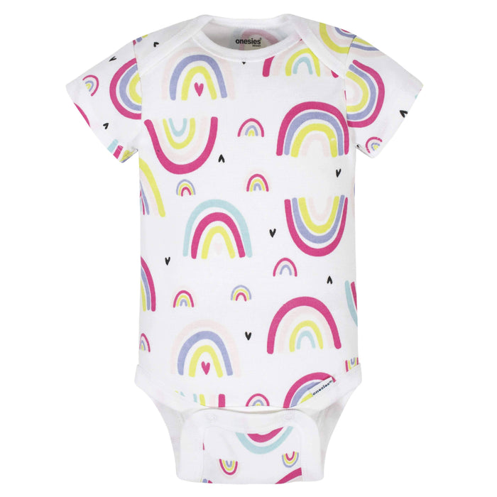 6-Piece Baby Girls Unicorn Onesies® Brand Bodysuits & Pants Set-Gerber Childrenswear