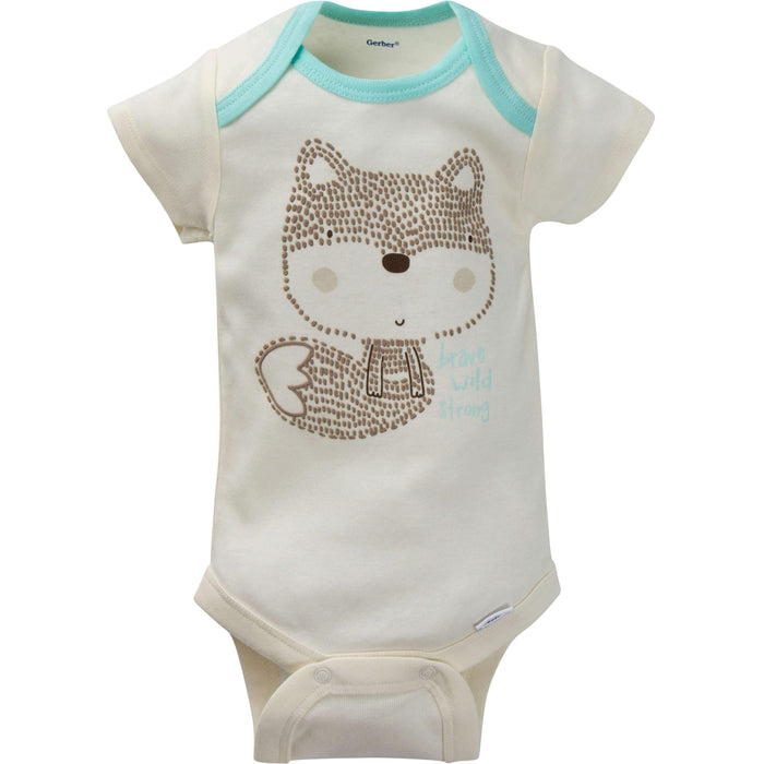 8-Pack Baby Boys Short-Sleeve Fox Onesies® Bodysuits
