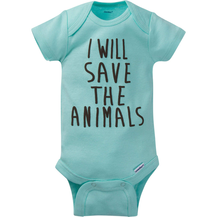 8-Pack Baby Boys Short-Sleeve Fox Onesies® Bodysuits