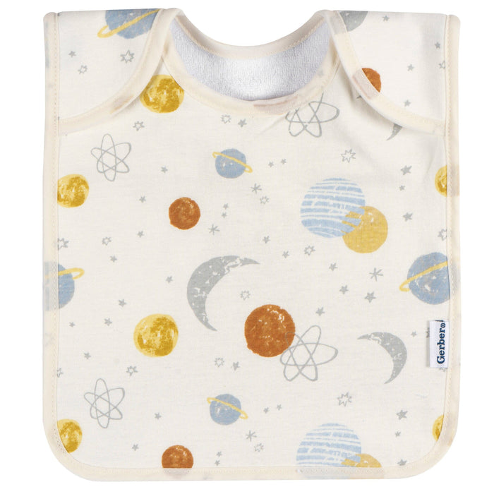 8-Pack Baby Boys Multi Blue Grey Lap Shoulder Bibs