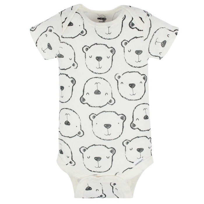 8-Pack Baby Boys Unbearably Cute Short Sleeve Onesies® Bodysuits