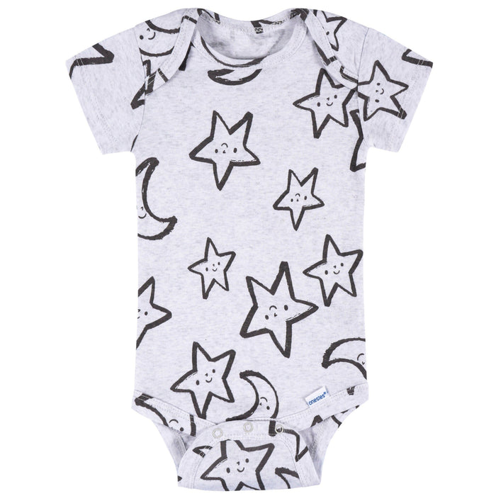 8-Pack Baby Neutral Awesome Stars Short Sleeve Onesies® Bodysuits onesies Onesies® Brand