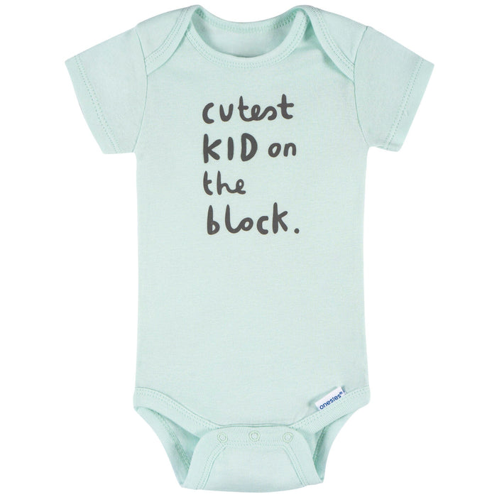 8-Pack Baby Neutral Awesome Stars Short Sleeve Onesies® Bodysuits onesies Onesies® Brand