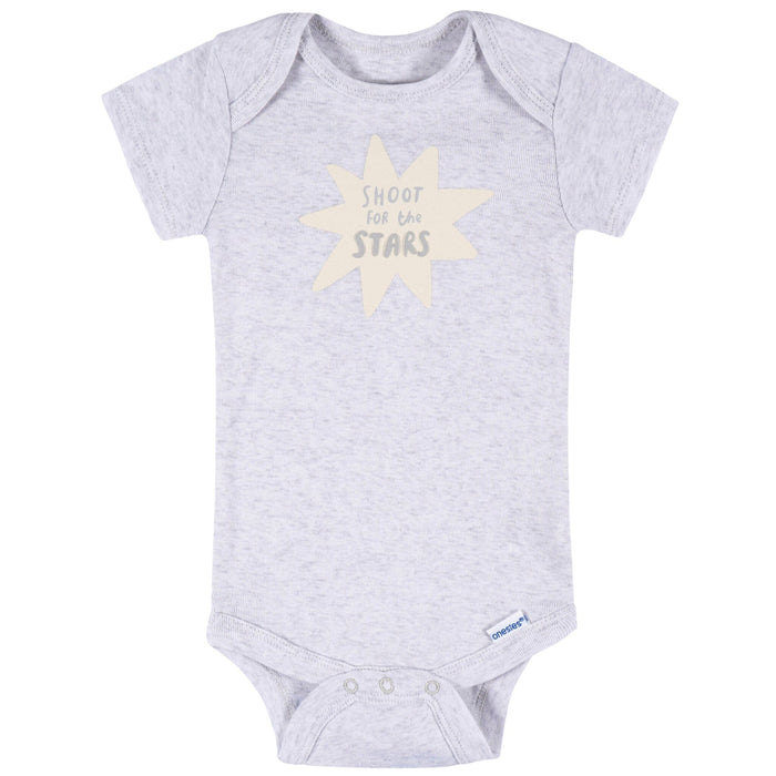 8-Pack Baby Neutral Awesome Stars Short Sleeve Onesies® Bodysuits onesies Onesies® Brand