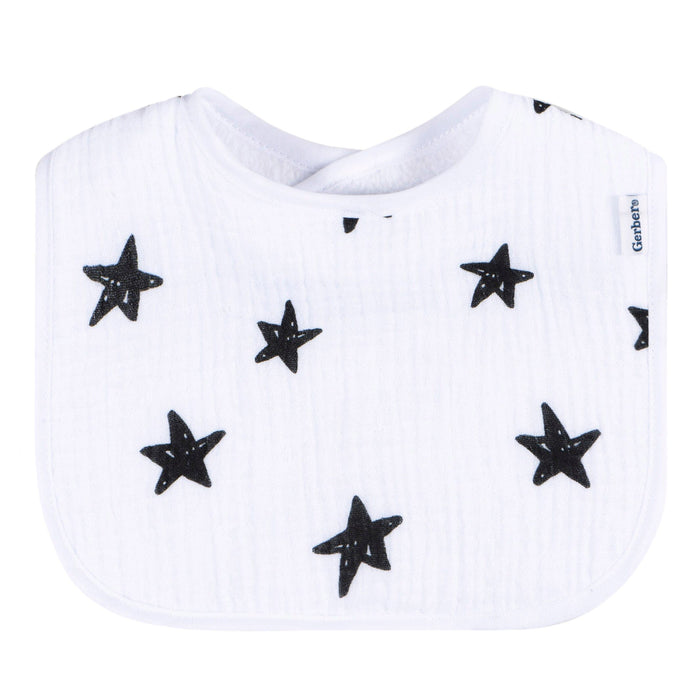 8-Pack Baby Neutral Multi White Drooling Bibs
