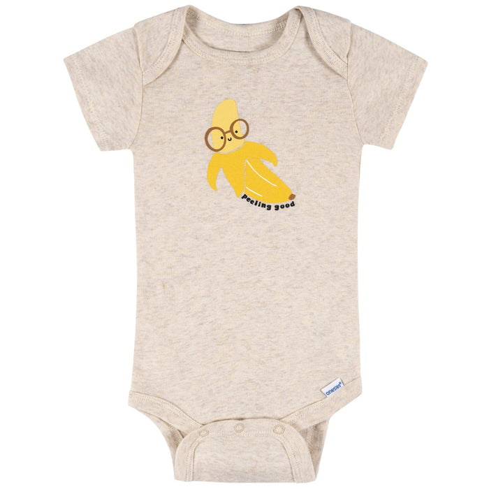 8-Pack Baby Neutral Peeling Good Short Sleeve Onesies® Bodysuits onesies Onesies® Brand