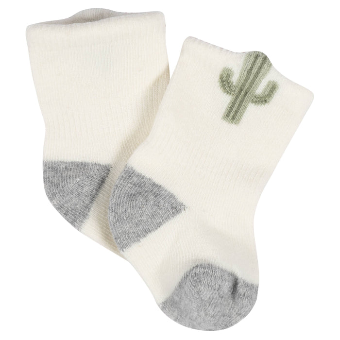 8-Pack Baby Neutral Southwest Jersey Wiggle Proof® Socks