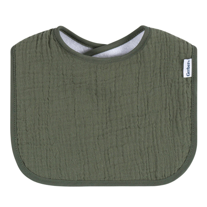 8-Pack Baby Neutral Multi Green Orange Drooling Bibs