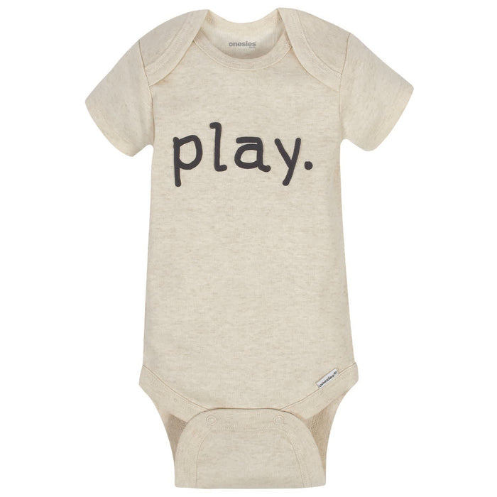 8-Pack Baby Neutral Words Onesies® Brand Bodysuits-Gerber Childrenswear