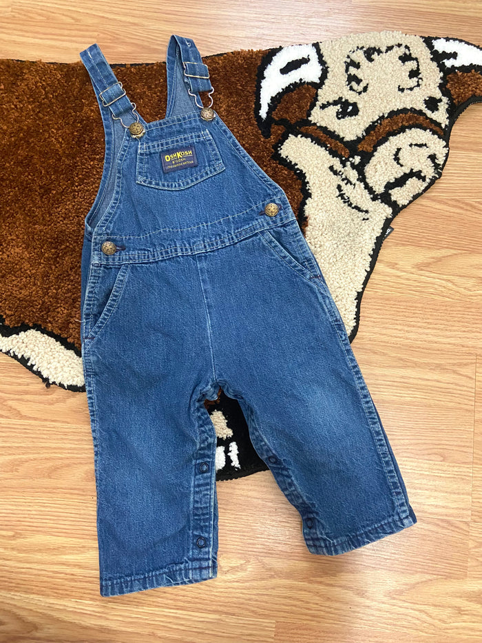 Vintage OshKosh B'Gosh USA Made Denim Overalls, Size 24 Months - Deer Creek Mercantile