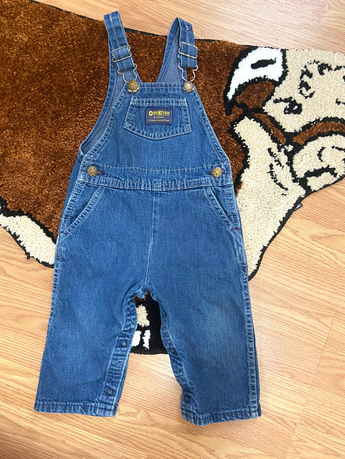 Vintage OshKosh B'Gosh USA Made Denim Overalls, Size 24 Months - Deer Creek Mercantile
