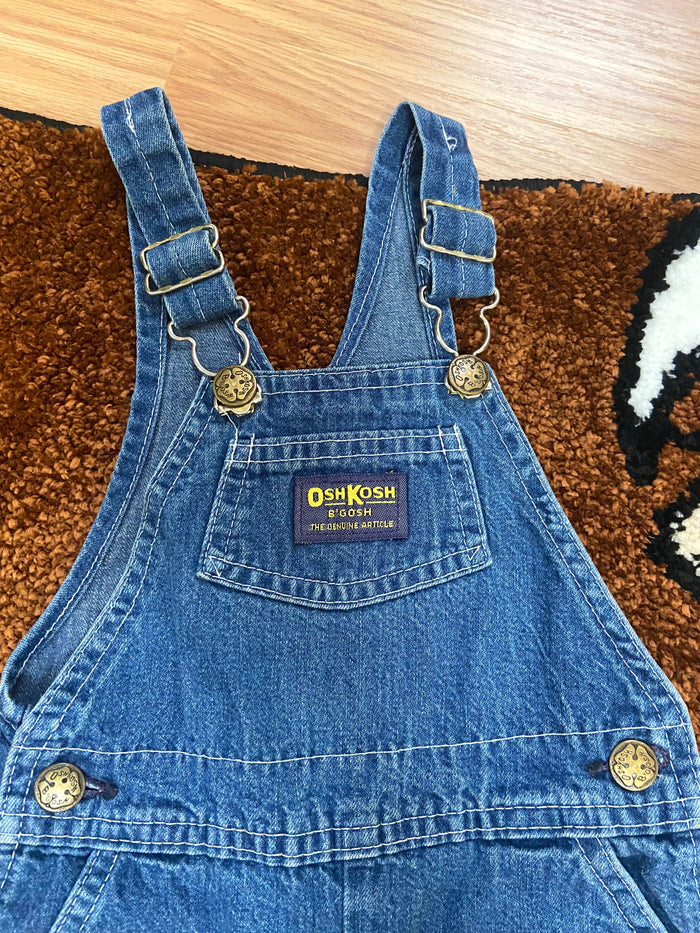 Vintage OshKosh B'Gosh USA Made Denim Overalls, Size 24 Months - Deer Creek Mercantile