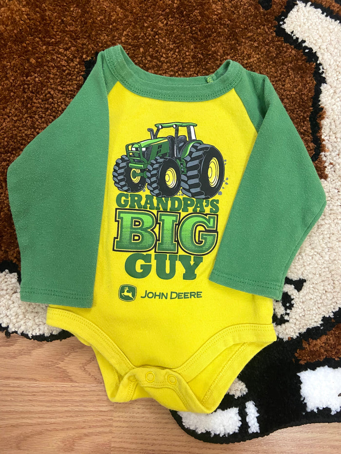 Pre-Loved John Deere Grandpa's Big Guy Bodysuit, Size 3-6 Months - Deer Creek Mercantile