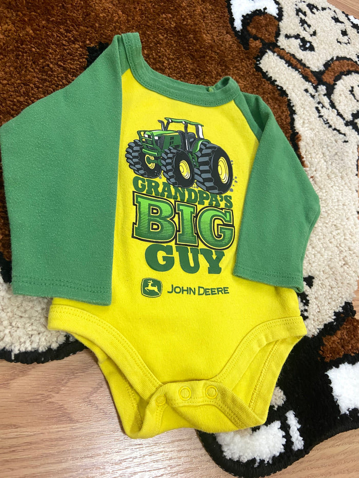 Pre-Loved John Deere Grandpa's Big Guy Bodysuit, Size 3-6 Months - Deer Creek Mercantile