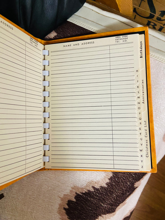 Vintage Addresses Book, Gold - Deer Creek Mercantile
