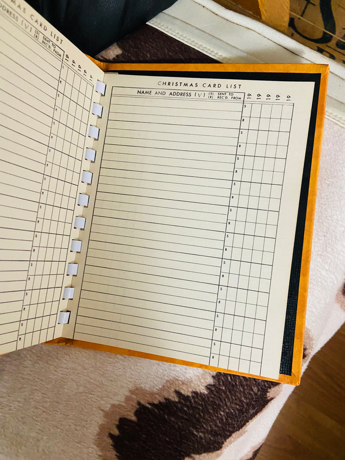 Vintage Addresses Book, Gold - Deer Creek Mercantile