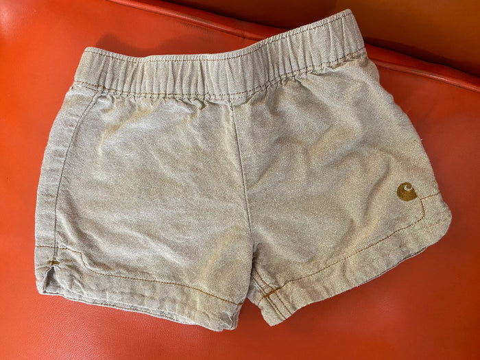 Pre-Loved Carhartt Tan Boys Shorts, Size 4T - Deer Creek Mercantile