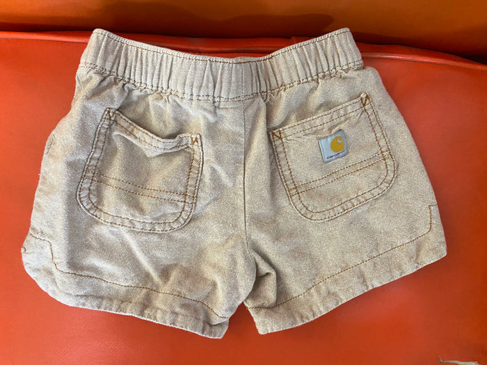 Pre-Loved Carhartt Tan Boys Shorts, Size 4T - Deer Creek Mercantile