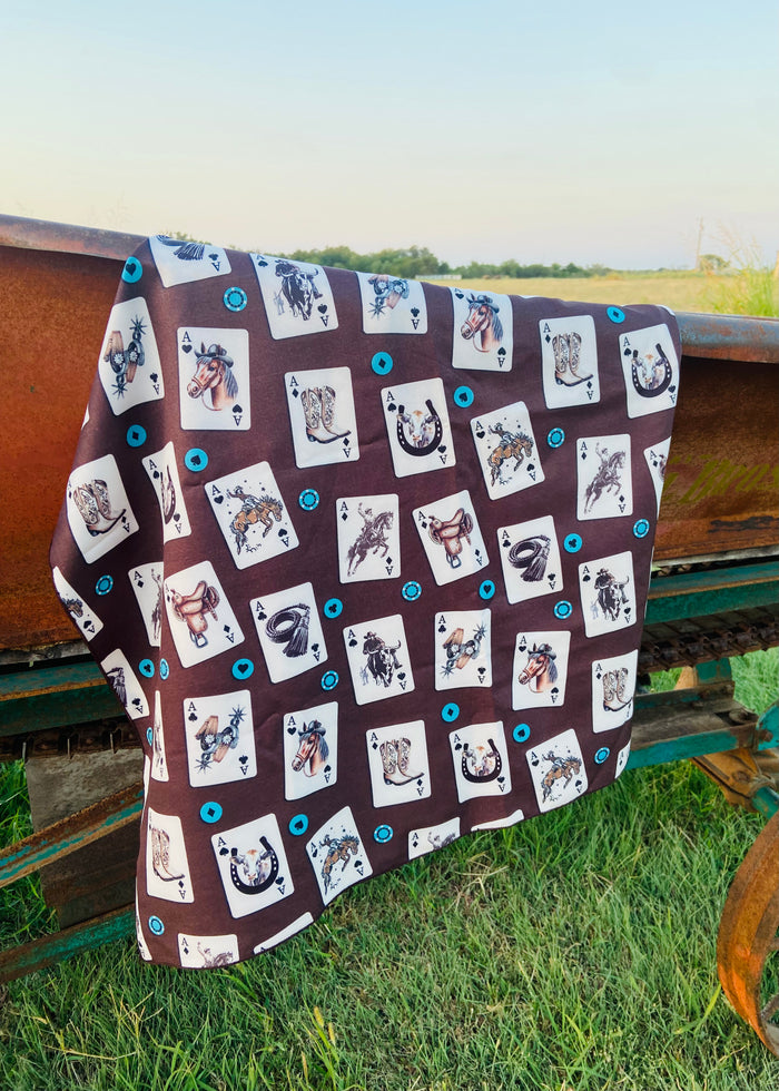 Play Your Cards Right Western Wild Rag - Deer Creek Mercantile