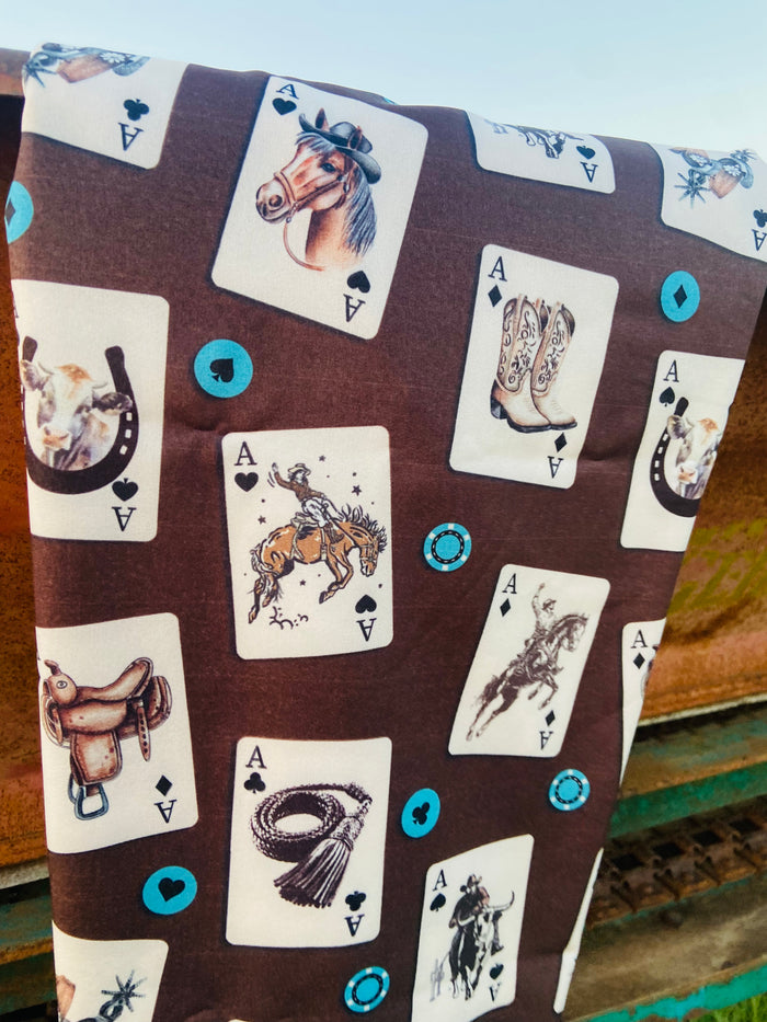 Play Your Cards Right Western Wild Rag - Deer Creek Mercantile