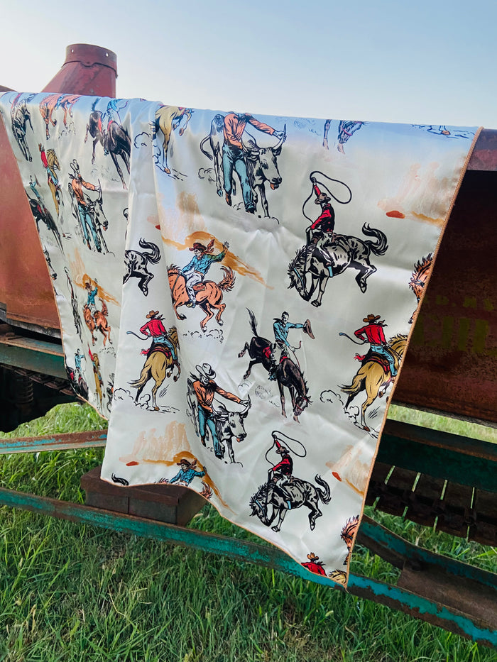 Tall Saddle Bronc Rider Wild Rag - Deer Creek Mercantile