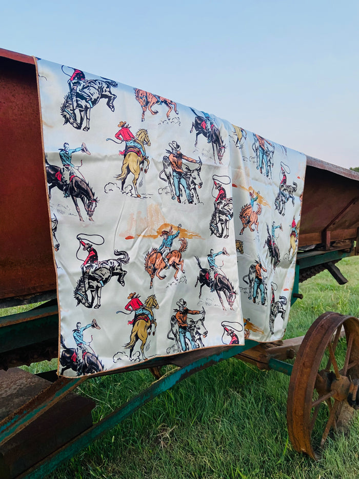 Tall Saddle Bronc Rider Wild Rag - Deer Creek Mercantile