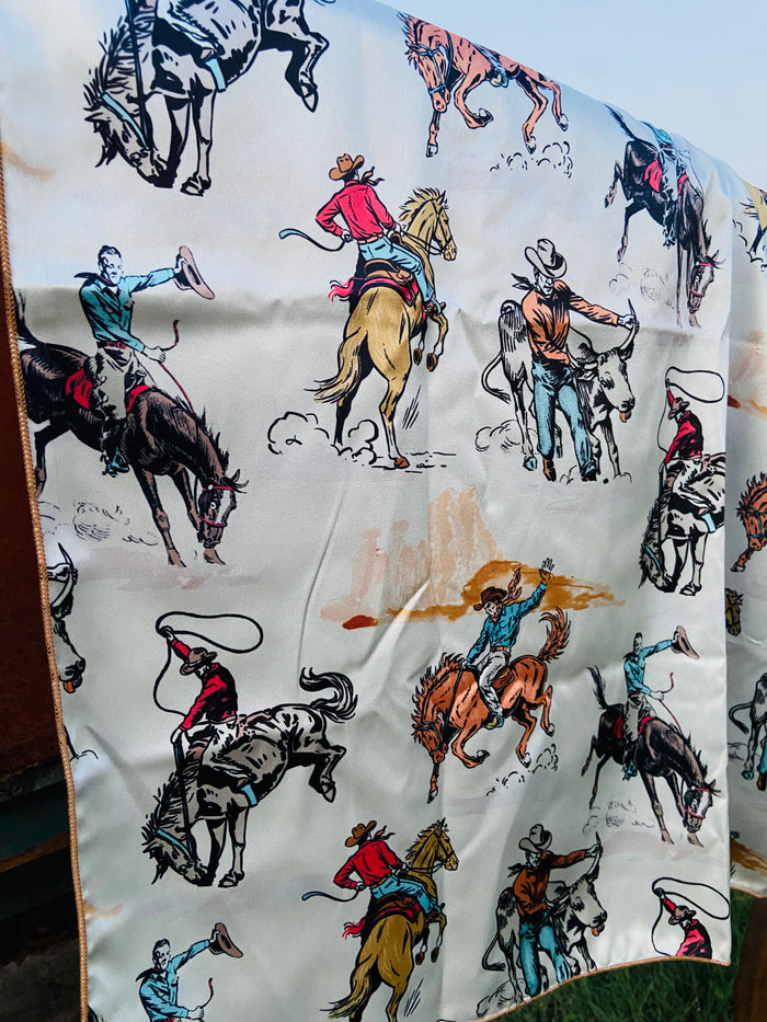 Tall Saddle Bronc Rider Wild Rag - Deer Creek Mercantile