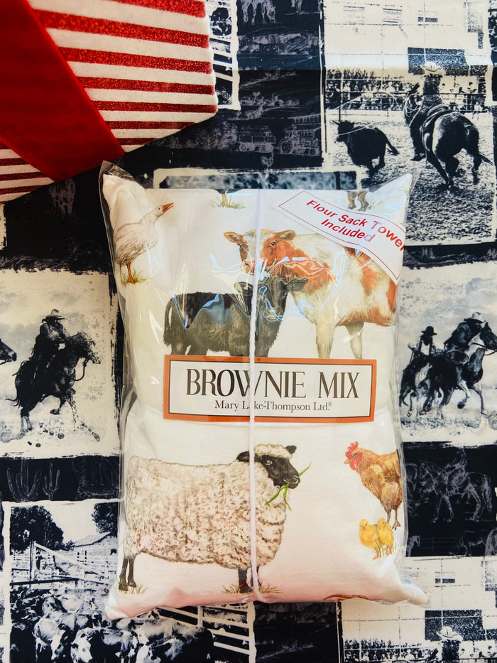 Farmhouse Scatter Brownie Mix With Dish Towel - Deer Creek Mercantile