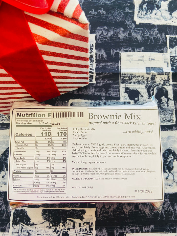 Farmhouse Scatter Brownie Mix With Dish Towel - Deer Creek Mercantile
