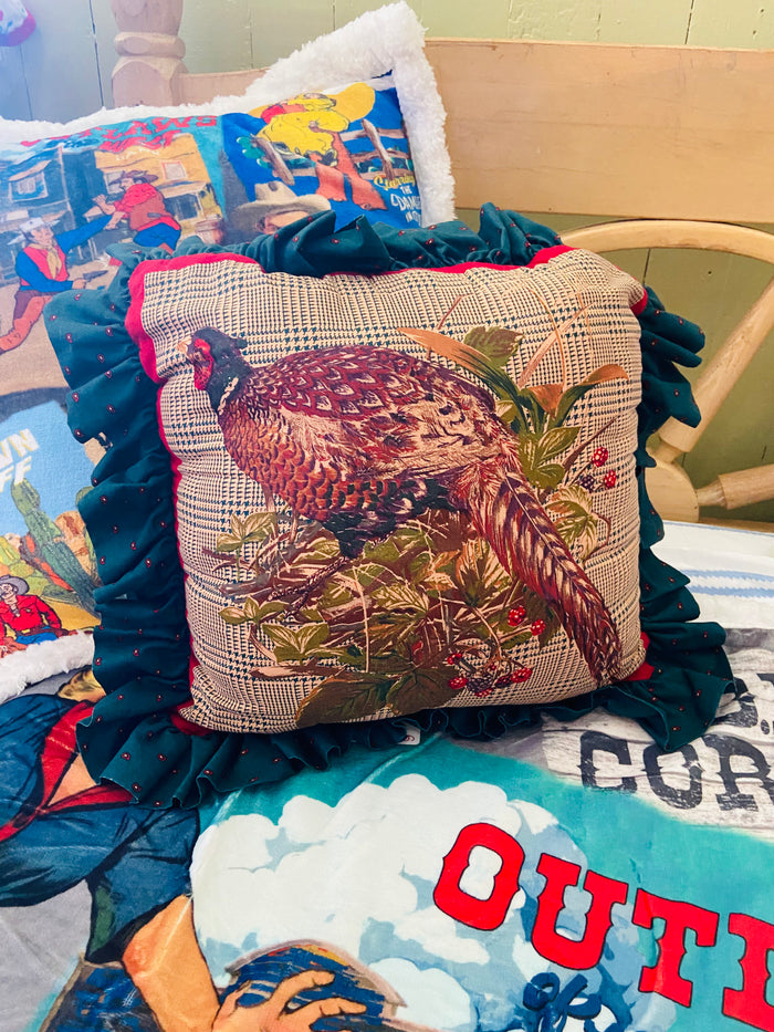 Vintage Pheasant Pillow