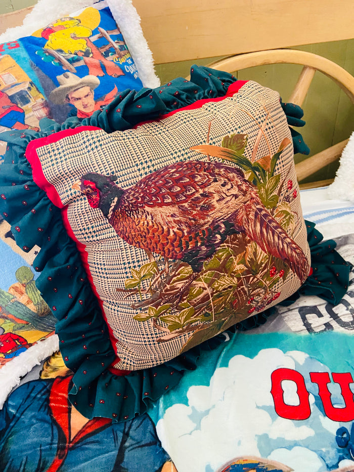 Vintage Pheasant Pillow