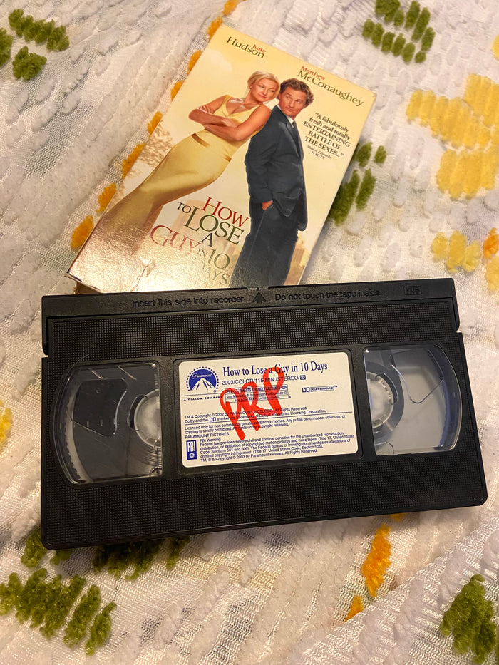 Vintage VHS ~ How To Lose A Guy In 10 Days - Deer Creek Mercantile