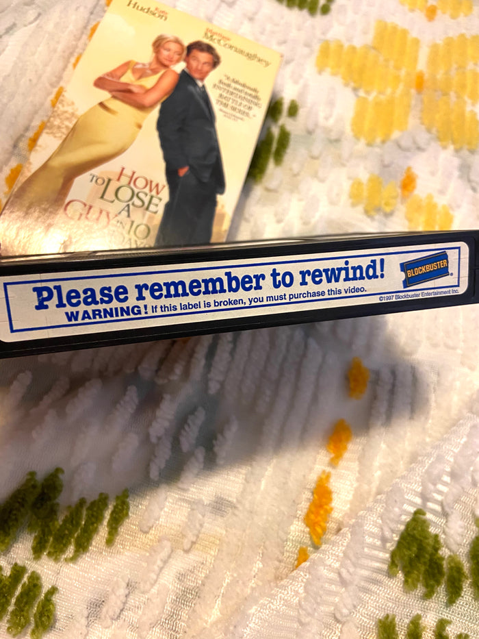Vintage VHS ~ How To Lose A Guy In 10 Days - Deer Creek Mercantile