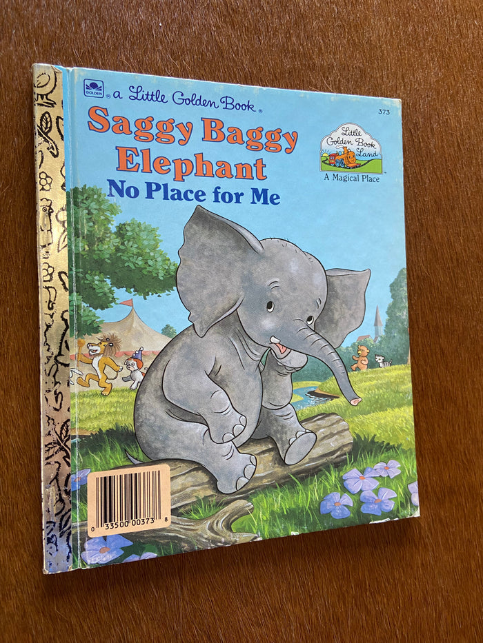 Vintage Little Golden Book Saggy Baggy Elephant No Place For Me - Deer Creek Mercantile