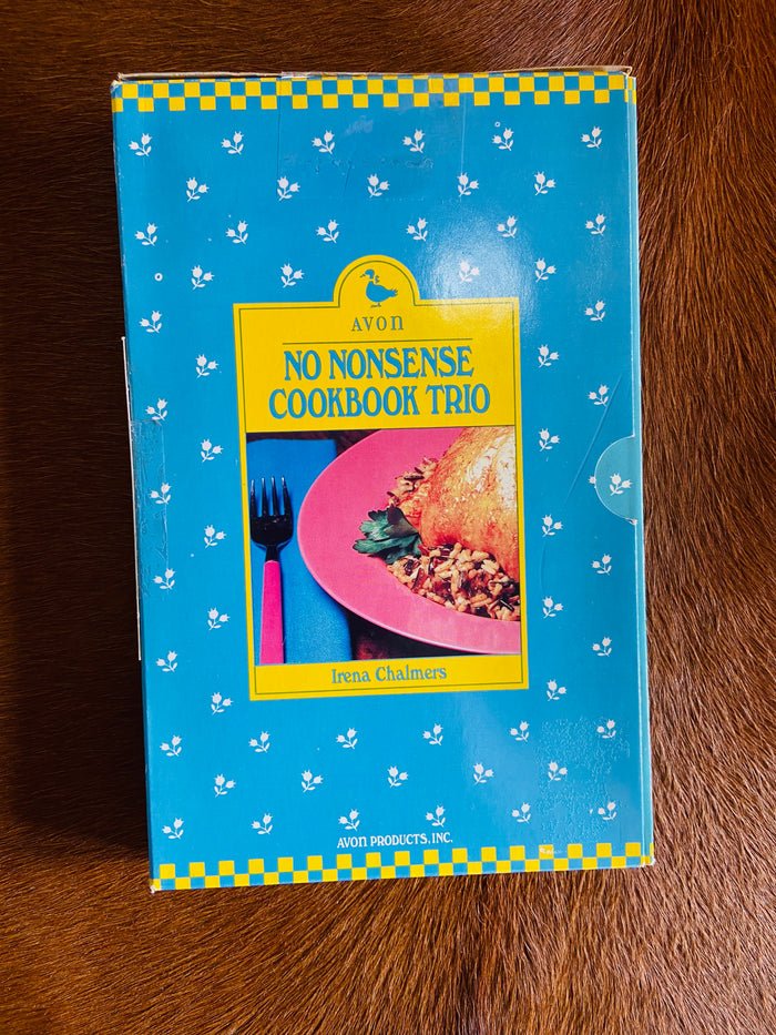 Vintage Avon No Nonsense Cookbook Trio Boxed Set - Deer Creek Mercantile