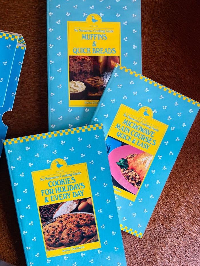 Vintage Avon No Nonsense Cookbook Trio Boxed Set - Deer Creek Mercantile