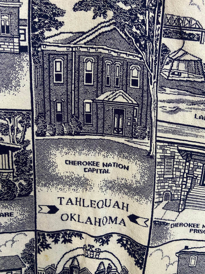 Vintage Tahlequah, Oklahoma Tapestry Blanket - Deer Creek Mercantile