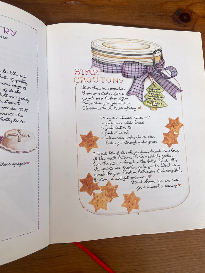 Vintage 1990 Christmas From The Heart Of The Home / Susan Branch Cookbook - Deer Creek Mercantile
