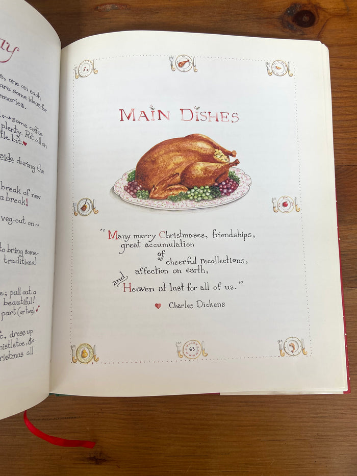 Vintage 1990 Christmas From The Heart Of The Home / Susan Branch Cookbook - Deer Creek Mercantile