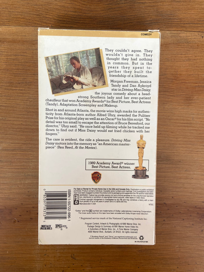 Vintage Driving Miss Daisy VHS - Deer Creek Mercantile