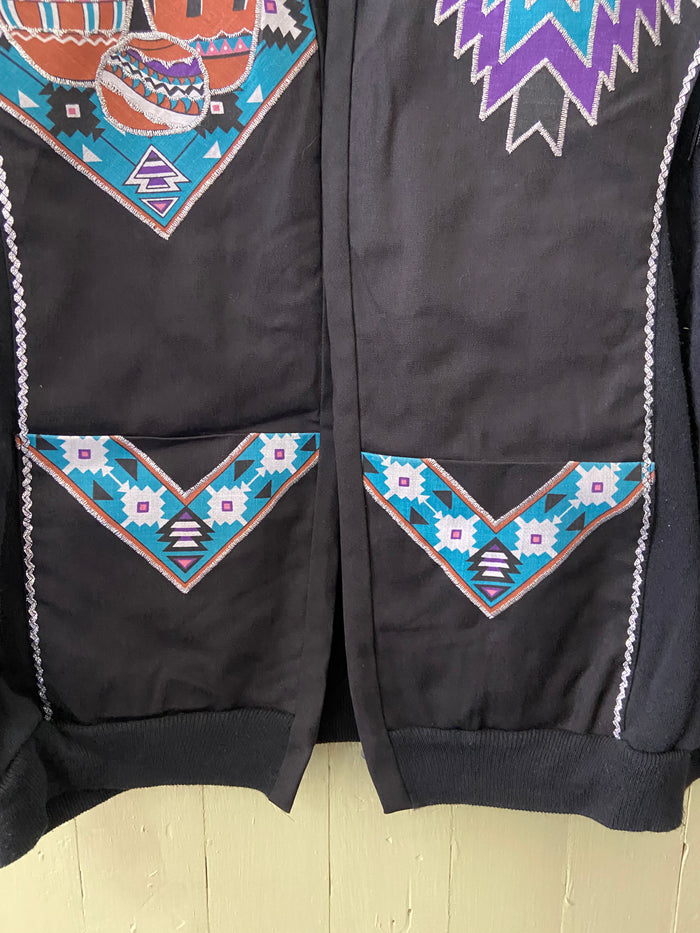 Vintage Southwest Western Jacket With Embroidery + Fringe Just My Size *Size Large - Deer Creek Mercantile