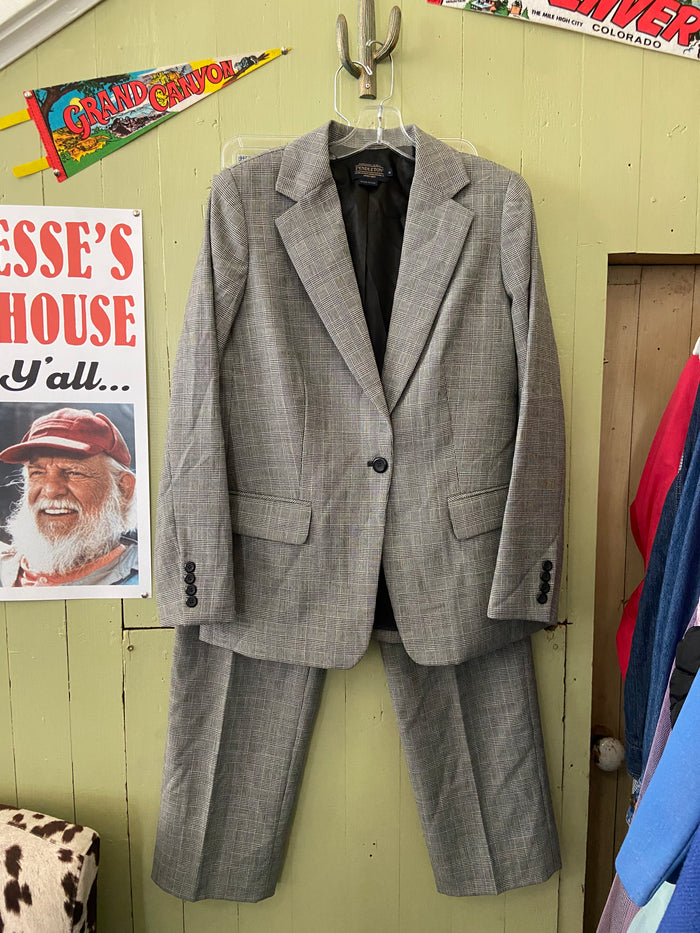 Vintage Pendleton Suit Set Women's Black/White - Deer Creek Mercantile