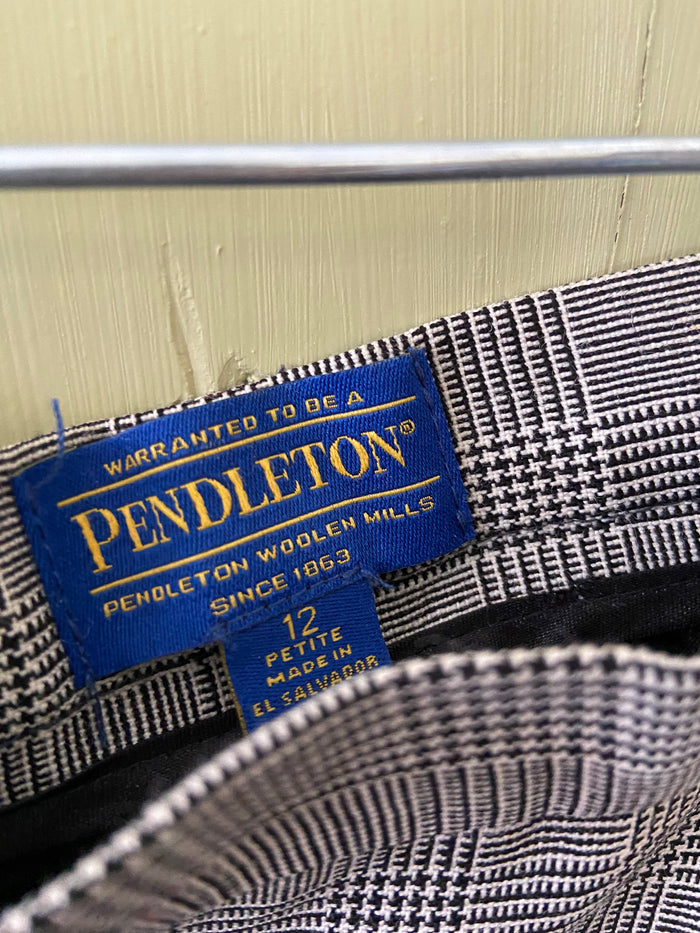Vintage Pendleton Suit Set Women's Black/White - Deer Creek Mercantile