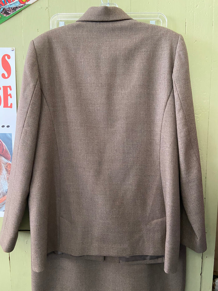 Vintage Pendleton Suit Set Women's Tan Skirt/Blazer (imperfections) - Deer Creek Mercantile